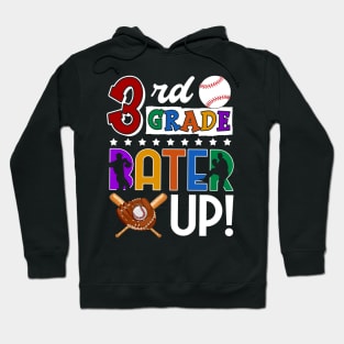 3rd Grade Batter-up! Baseball Back to School Hoodie